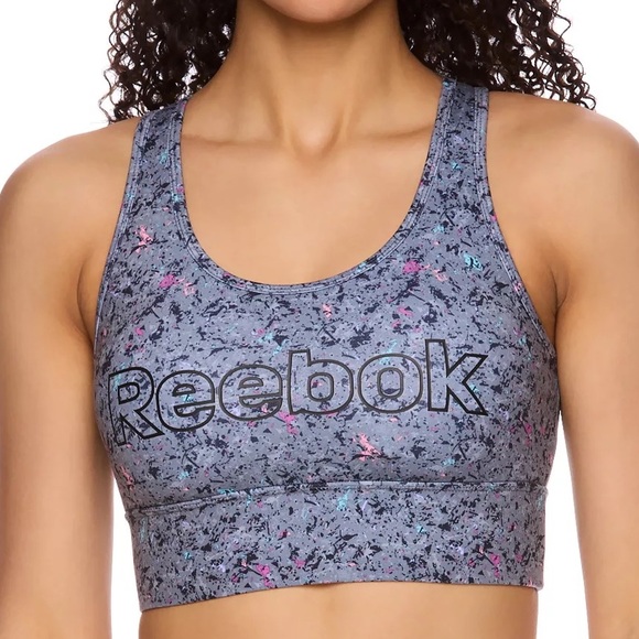 Reebok Women’s Longlined Sports Bra with Removable Cups - Picture 1 of 9